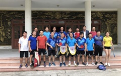Trao đổi nghiệp vụ Công đoàn và giao lưu Thể thao giữa NUAE với CĐ trường CĐ Văn hóa Nghệ thuật Thái Bình
