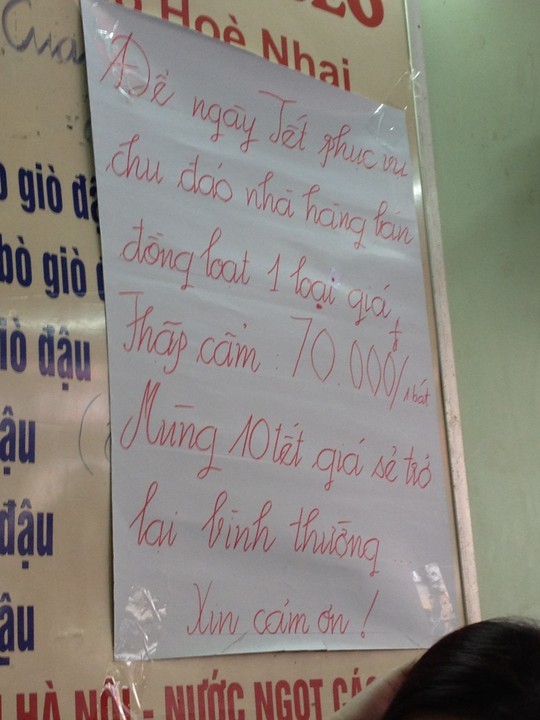 Hà-Nội, chặt-chém, kem, bún, Tết