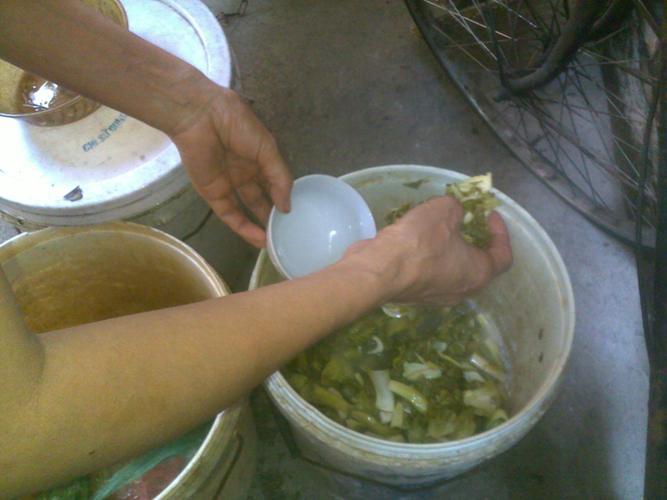 dưa, thùng sơn, thực phẩm, chợ, cà muối