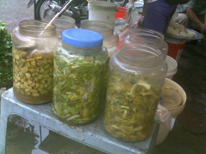 dưa, thùng sơn, thực phẩm, chợ, cà muối