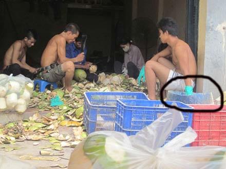 tẩy trắng, thực phẩm bẩn