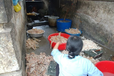 tẩy trắng, thực phẩm bẩn